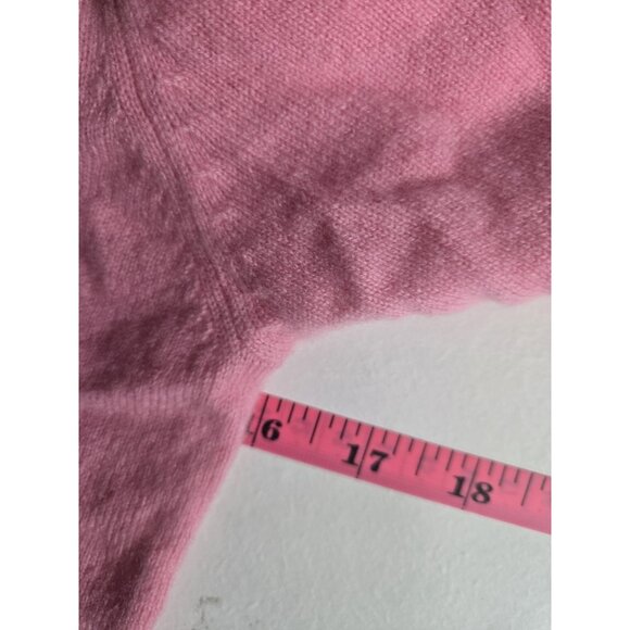 Women's Queen of Scots Quality 100% Cashmere Pink Sweater, Size S - Picture 6 of 8